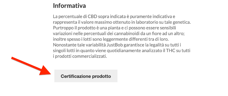 certificazione marijuana light in italia