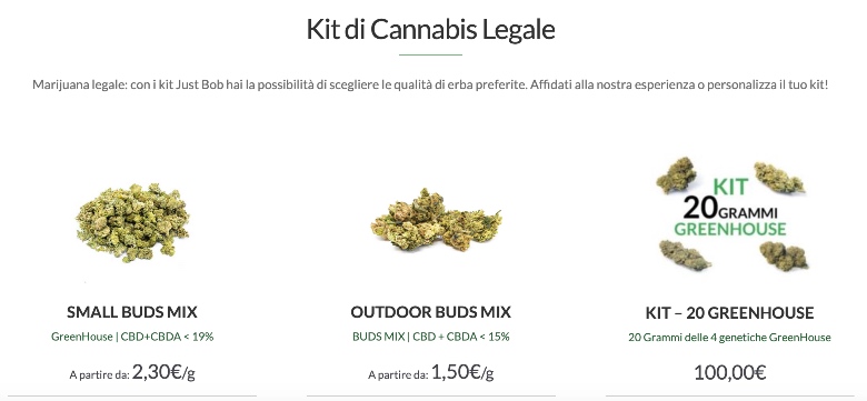 kit prova justbob marijuana light