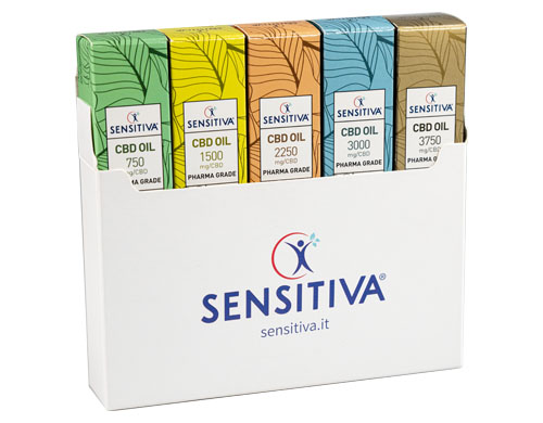 Kit di 5 confezioni di Olio al CBD Sensitiva