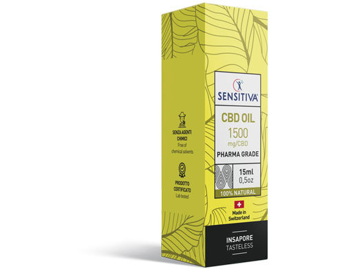 Confezione Olio di CBD da 15 ml al 10% - Sensitiva