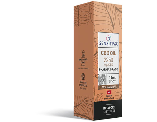 Confezione Olio di CBD da 15 ml al 15% - Sensitiva
