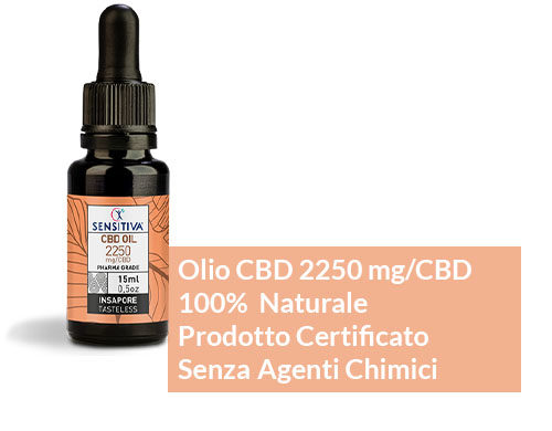 Descrizione Olio di CBD da 15 ml al 15% - Sensitiva