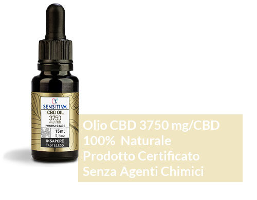 Descrizione Olio di CBD da 15 ml al 25% - Sensitiva