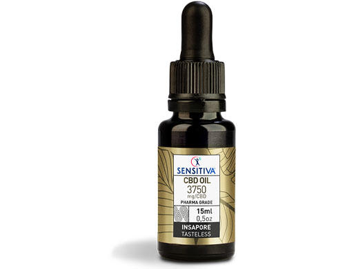 Flacone Olio di CBD da 15 ml al 25% - Sensitiva