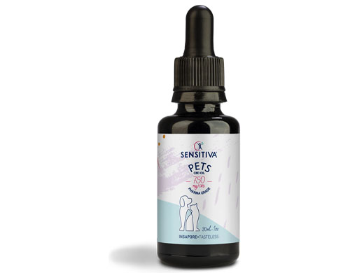Flacone Olio CBD per Cani da 30 ml al 2,5% - Sensitiva