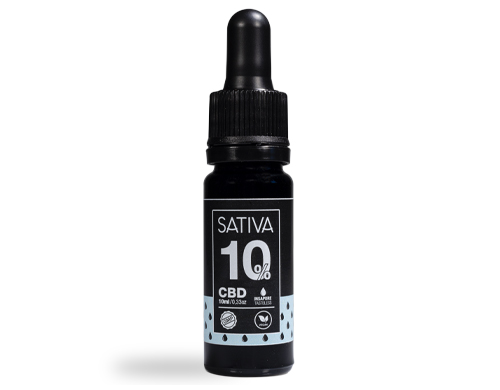 Flacone Olio di CBD da 10 ml al 10% - Sativa