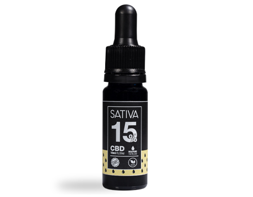 Flacone Olio di CBD da 10 ml al 15% - Sativa