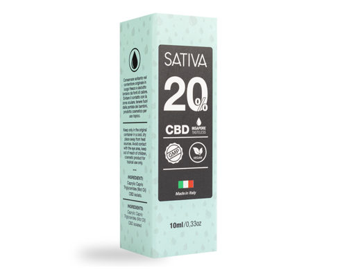 Confezione Olio di CBD da 10 ml al 20% - Sativa