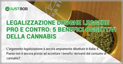 Legalizzazione droghe leggere pro e contro: 5 benefici