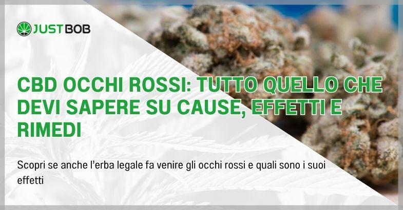 CBD occhi rossi: tutto quello che devi sapere su cause, effetti e rimedi
