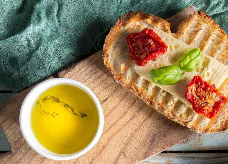 olio di canapa in cucina