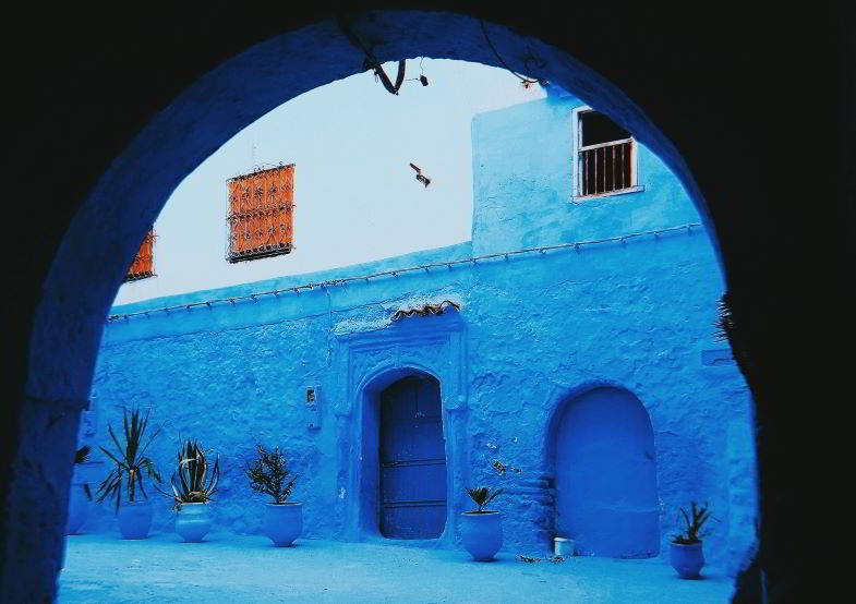 scorcio di una città del Marocco