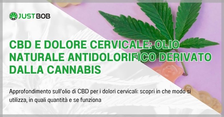 CBD e dolore cervicale: olio naturale antidolorifico derivato dalla cannabis