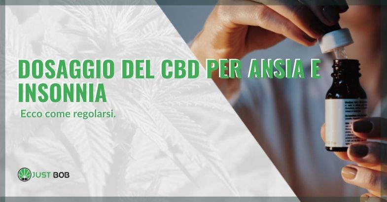 dosaggio del CBD per l'ansia