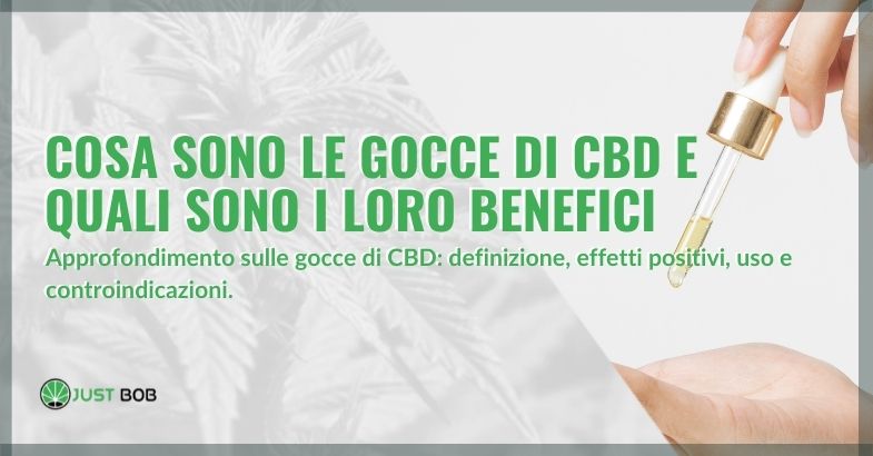 approfondimento sulle gocce di CBD