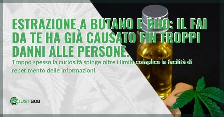 I pericoli del fai da te dell'estrazione a butano del BHO