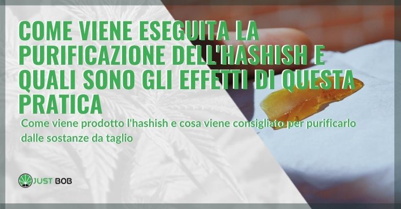 Purificazione dell'hashish