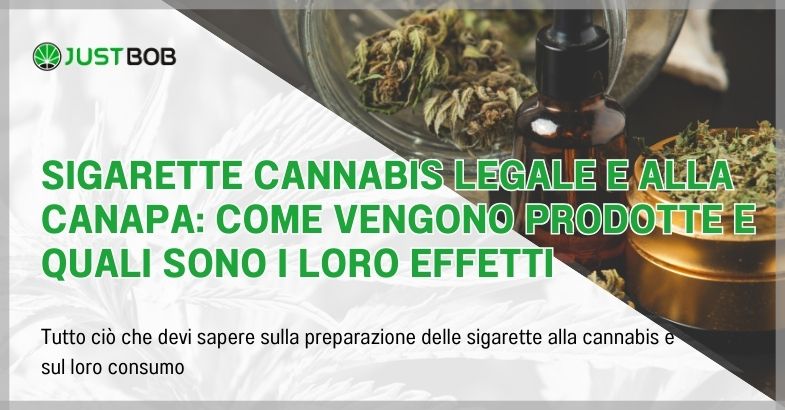 Sigarette cannabis legale e alla canapa
