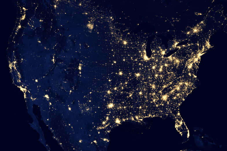 Stati Uniti visti dallo spazio | Justbob