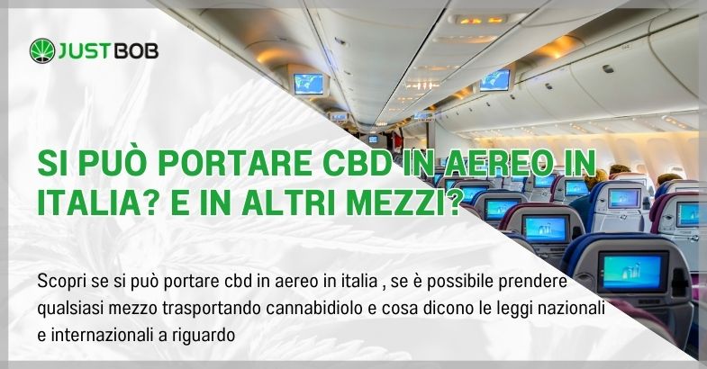 Si può portare CBD in aereo in italia? E in altri mezzi?