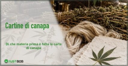 Banner Justbob, titolo Cartine di canapa su una natura morta d'archivio con carta a mano, fibra di canapa e stecchi secchi
